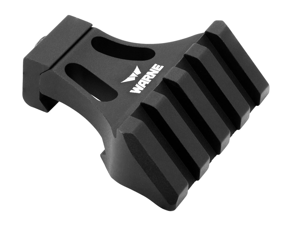 Warne A645TW Side Mount Adapter Picatinny Rail Mount Black Aluminum