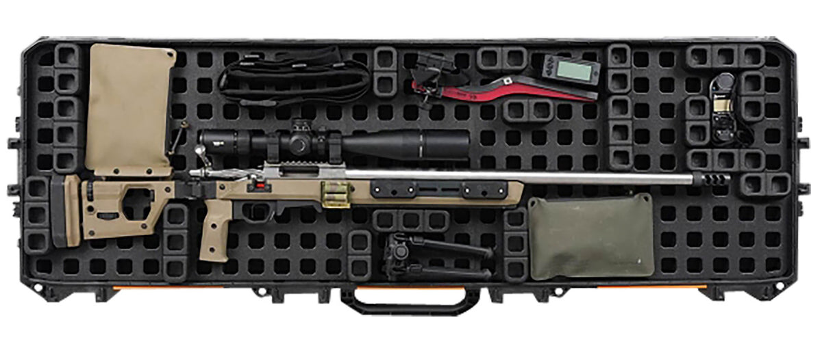 Magpul MAG1302BLK DAKA Grid Organizer Black Polypropylene for Pelican 800 Vault Double Rifle Case