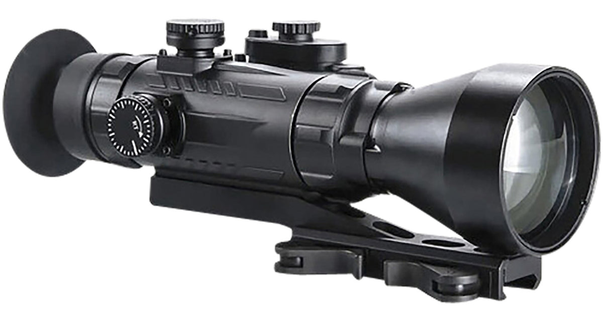 AGM Global Vision 15WP4423474111 Wolverine Pro-4 3APW Night Vision Rifle Scope Matte Black 4x70mm Gen 3 Auto-Gated White Phosphor Illuminated Red Chevron w/Ballistic Drop Reticle
