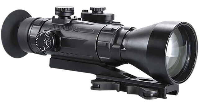 AGM Global Vision 15WP4423474111 Wolverine Pro-4 3APW Night Vision Rifle Scope Matte Black 4x70mm Gen 3 Auto-Gated White Phosphor Illuminated Red Chevron w/Ballistic Drop Reticle