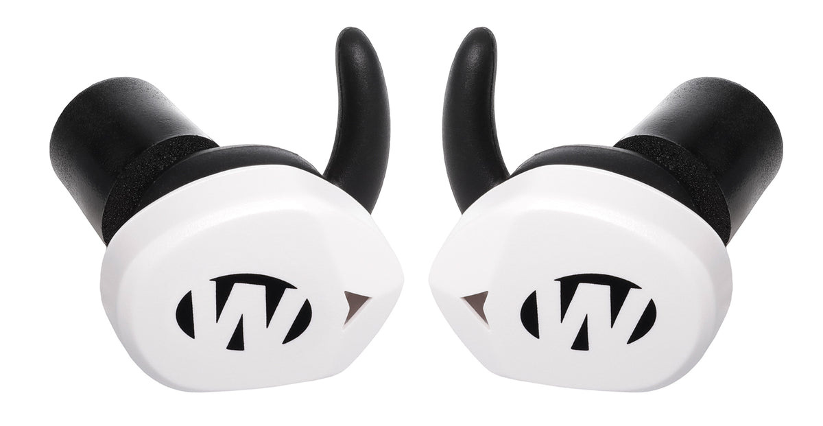 Walker's GWPSLCR2BTWHT Silencer BT 2.0 Electronic Ear Buds Sports South Exclusive White Polymer