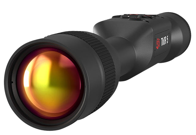 ATN TIWST5650A Thor 5 640 Thermal Rifle Scope, Black Anodized 4-32x Smart Mil Dot Reticle w/Zoom. 640x480, 60 fps Resolution | ATN