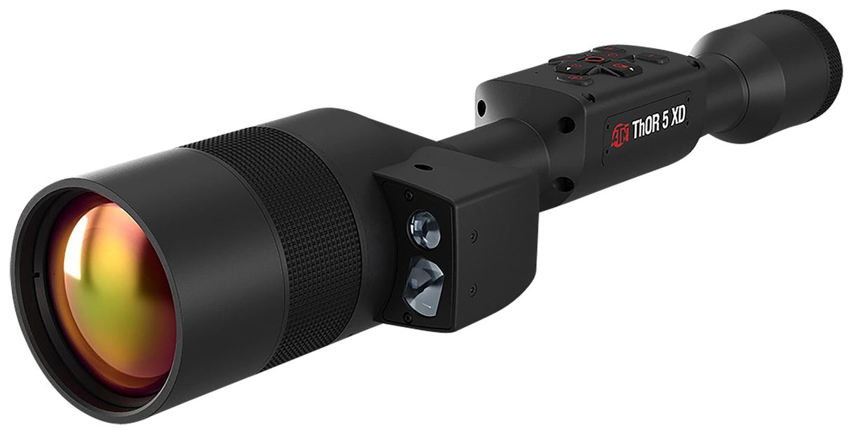 ATN TIWST51275LRF Thor 5 XD LRF Thermal Rifle Scope Black Anodized 3-30x Smart Mil Dot Reticle, Zoom 1280x1024 12 Micron 60 fps Resolution, Features Laser Rangefinder | ATN