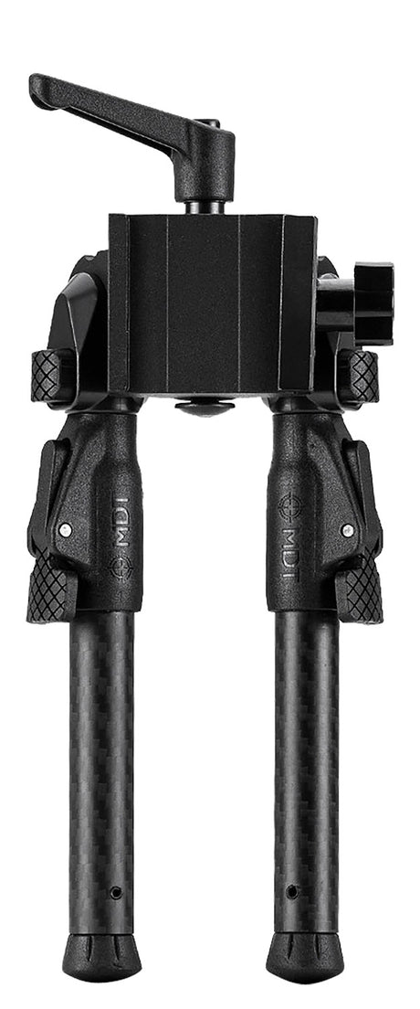 Mdt Sporting Goods Inc 105561BLK GRND-POD Black 4.50"-9" Carbon Fiber/Aluminum, Adj. Throw Lever, 4 Leg Postitions, Fits ARCA Rail & RRS Dovetail | MDT SPORTING GOODS INC
