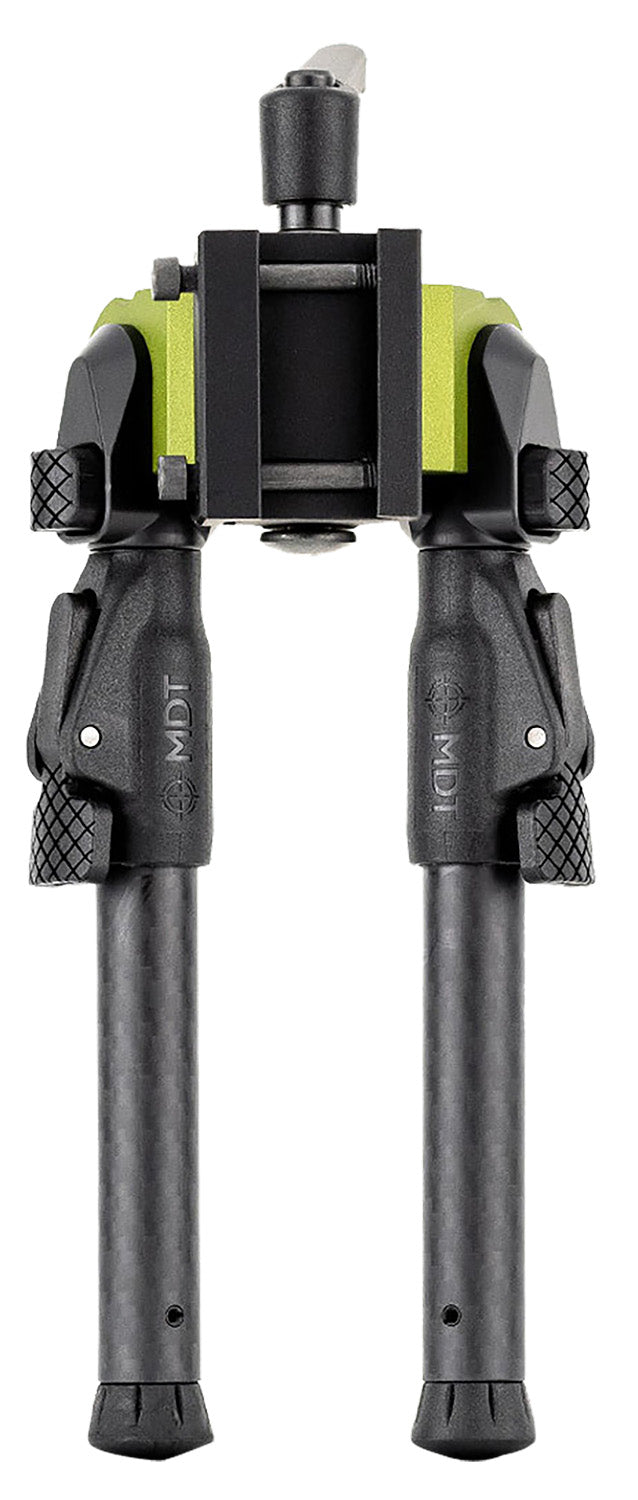 Mdt Sporting Goods Inc 105561GRN GRND-POD Green/Black 4.50"-9" Carbon Fiber/Aluminum, Adj. Throw Lever, 4 Leg Postitions, Fits ARCA Rail & RRS Dovetail | MDT SPORTING GOODS INC
