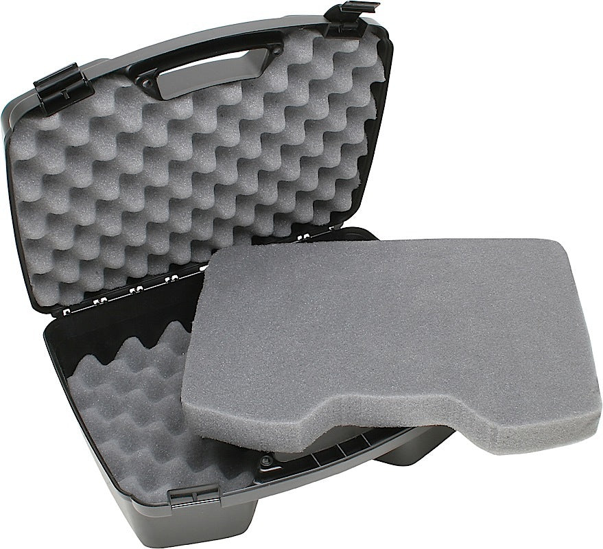 MTM Case-Gard 81140 Handgun Case Black Polypropylene Holds 4 Handgun w/ up to 8" Barrels & 6 Sub-Compacts w/ Magazines