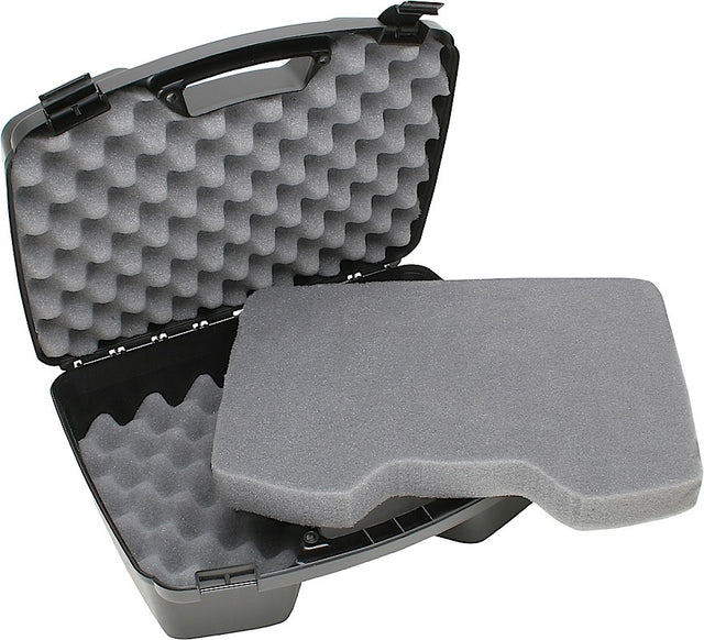 MTM Case-Gard 81140 Handgun Case Black Polypropylene Holds 4 Handgun w/ up to 8" Barrels & 6 Sub-Compacts w/ Magazines