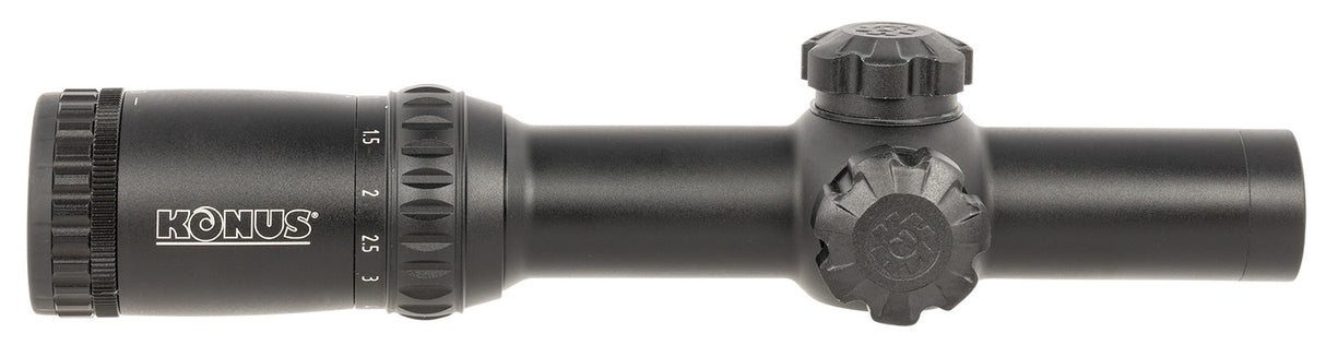 Konus 7182 KonusPro M-30 Matte Black 1-6x24mm Dual Illumination Engraved Circle Dot Reticle | KONUS