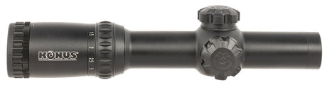 Konus 7182 KonusPro M-30 Matte Black 1-6x24mm Dual Illumination Engraved Circle Dot Reticle | KONUS