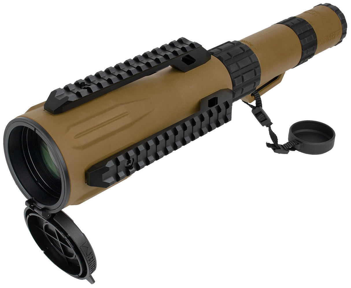 Steiner 2918 TS740 Straight Body 7-40x60mm 1/2 Mil Dot Reticle, Coyote Brown | STEINER