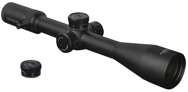 Konus 7295 Eternity Black 6-24x50mm Illuminated Red Engraved PRS Ballistic Reticle | KONUS
