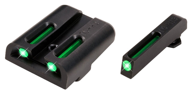 TruGlo TG131GT2 TFO Green/Tritium/Fiber Optic Front Sight-Green/Tritium/Fiber Optic Rear Sight Glock 20/21