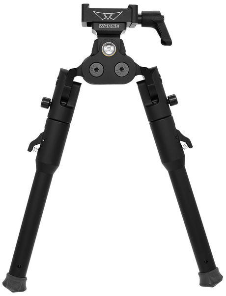 Warne 7922M Skyline Pro Bipod Black Anodized ARCA Interface Head with Lite Legs | WARNE