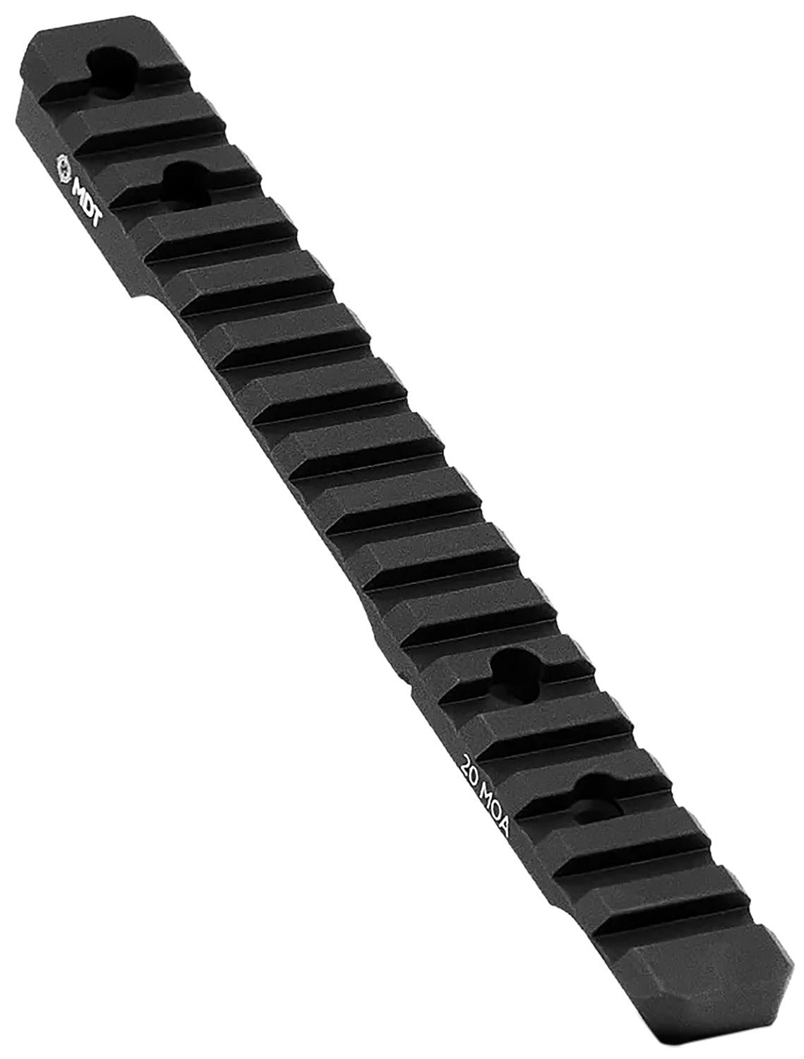 Mdt Sporting Goods Inc 102357BLK 20 MOA Picatinny Scope Base Black Anodized Aluminum 11" Long Fits Howa 1500 Long Action