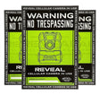 Tactacam/reveal S1 No Trespassing Sign Durable Plastic | TACTACAM/REVEAL