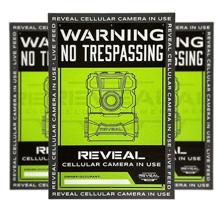 Tactacam/reveal S1 No Trespassing Sign Durable Plastic | TACTACAM/REVEAL