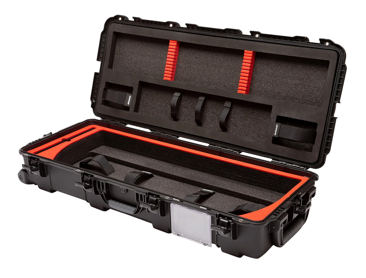 Nanuk Bow Case 991 Black Retractable Wheels and Handle