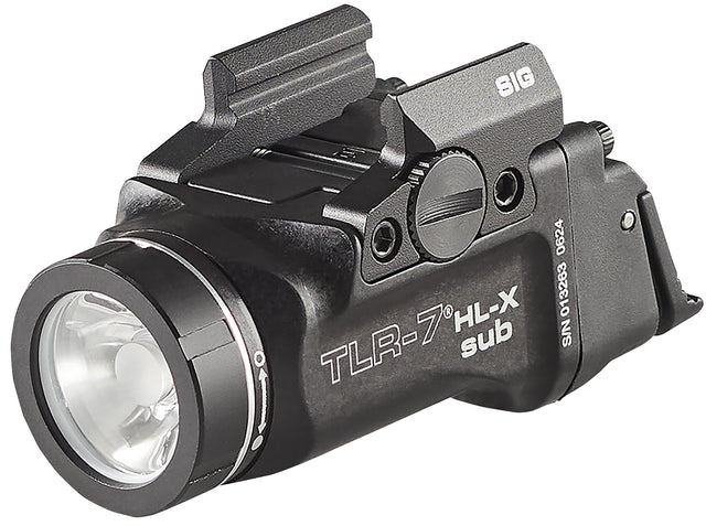 Streamlight 69504 TLR-7 HL-X SUB USB Black 6000 Series Aluminum Sig P365/XL 1000 Lumens