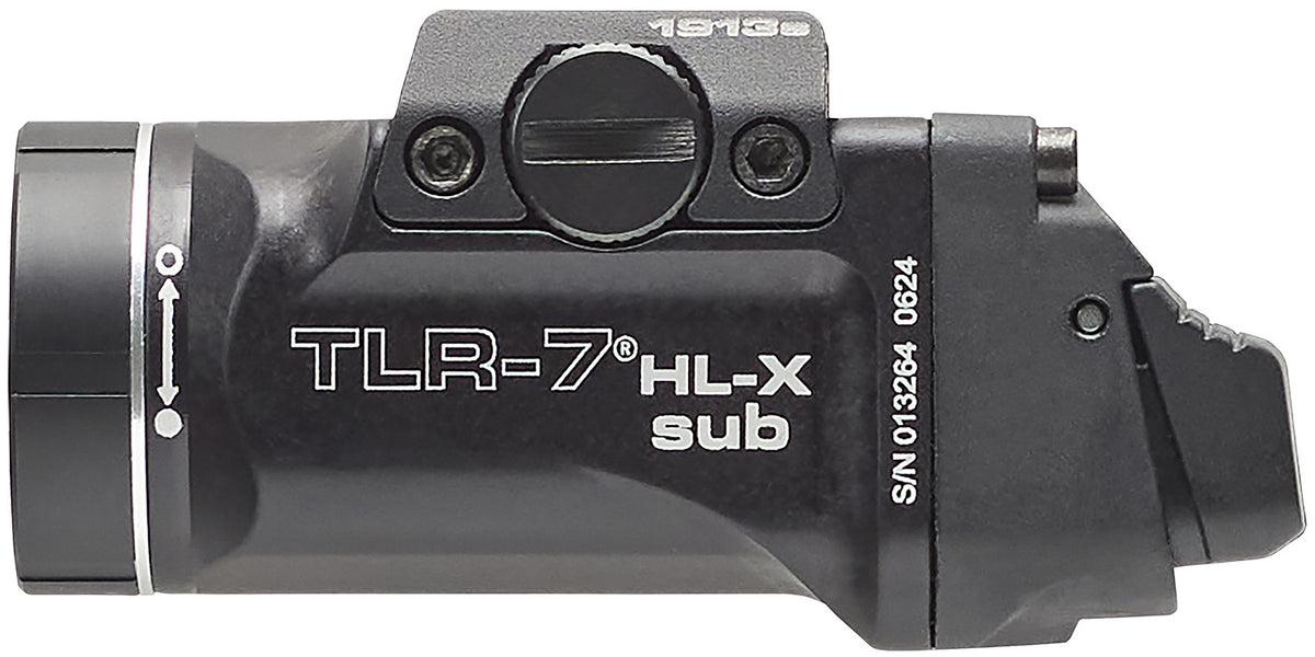 Streamlight 69505 TLR-7 HL-X SUB USB Black 6000 Series Aluminum 1913 1000 Lumens