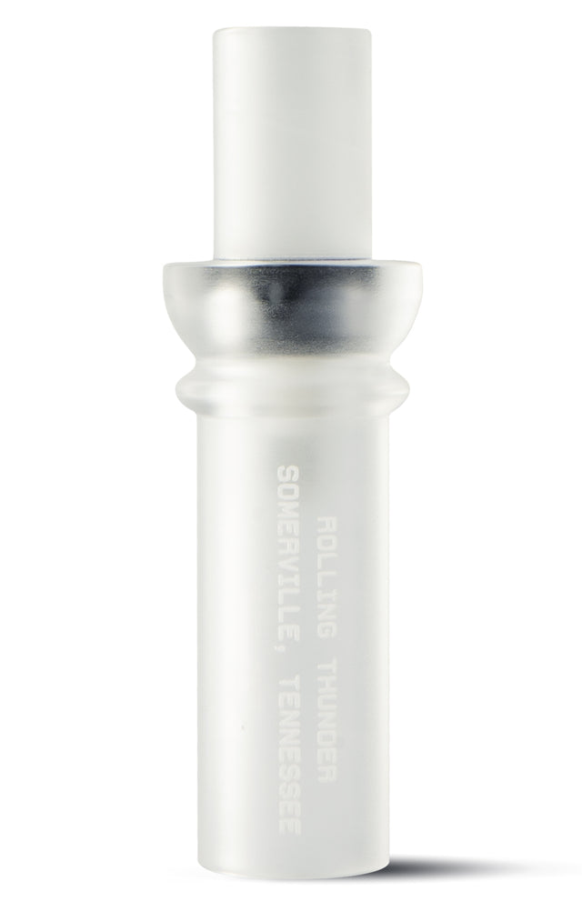 Rolling Thunder Game Call DC212CF Two Stroke Double Reed Cutdown Attracts Ducks Frost Acrylic