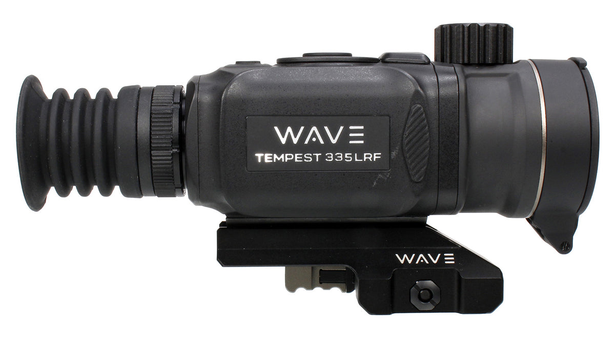 Wave WTS200 Tempest 335 LRF Thermal Black 3.3x35mm Illuminated Multi Reticle 384x288, 12 Microns, 50 Hz Resolution, Digital Zoom 13.2x Rapid/Smooth | WAVE