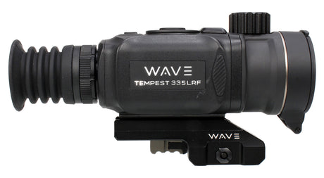 Wave WTS200 Tempest 335 LRF Thermal Black 3.3x35mm Illuminated Multi Reticle 384x288, 12 Microns, 50 Hz Resolution, Digital Zoom 13.2x Rapid/Smooth | WAVE