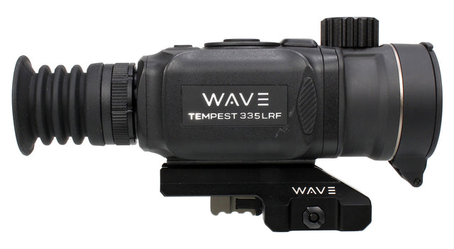 Wave WTS200 Tempest 335 LRF Thermal Black 3.3x35mm Illuminated Multi Reticle 384x288, 12 Microns, 50 Hz Resolution, Digital Zoom 13.2x Rapid/Smooth | WAVE