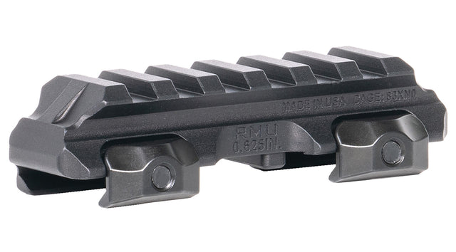 Reptilia LLC 100271 RMU Mount 6 Slot Black 7075-T6 Aluminum Mil-Spec 1913 Picatinny Rail Mount