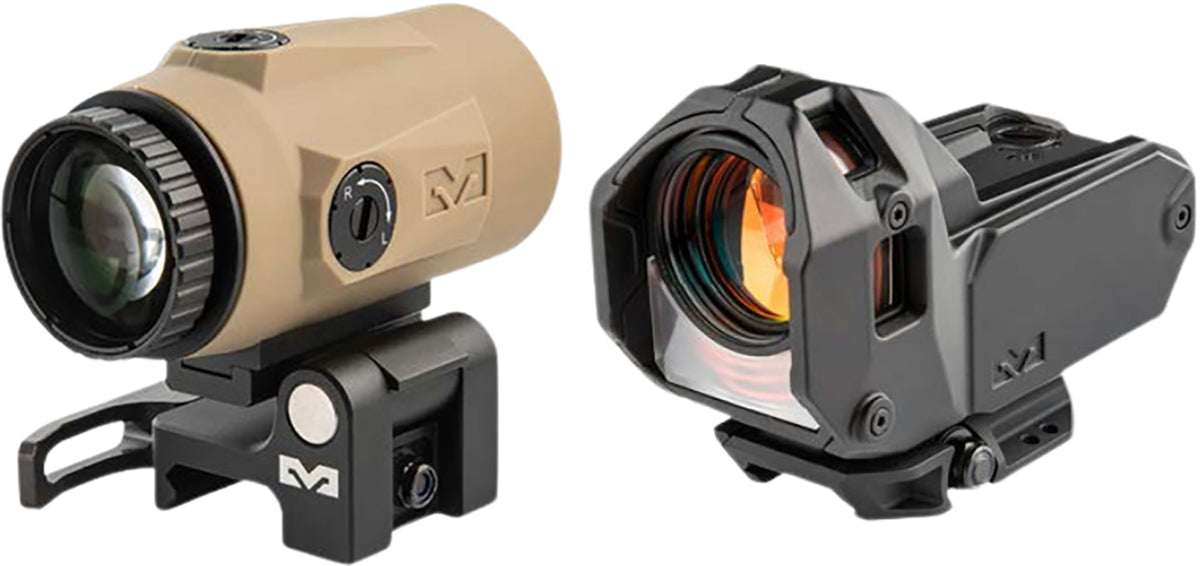 Meprolight USA 56223090 M22 Bullseye w/MMX4 Magnifier Coyote Tan, Black 4x24mm, Picatinny Rail Mount