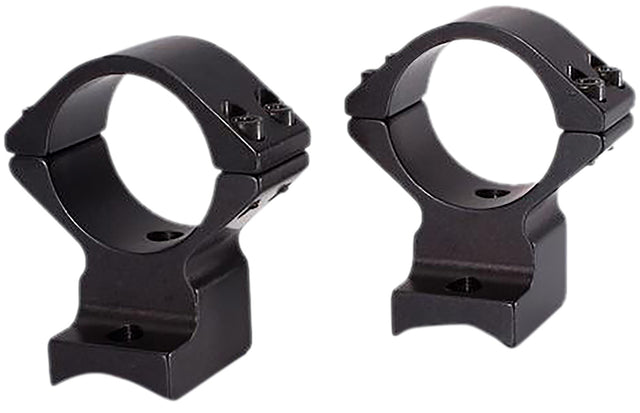 Talley 95X719 Scope Mount/Ring Combo Black Anodized Aluminum 1" Tube, Savage (8-40) Round Receiver w/Accutrigger, High Rings