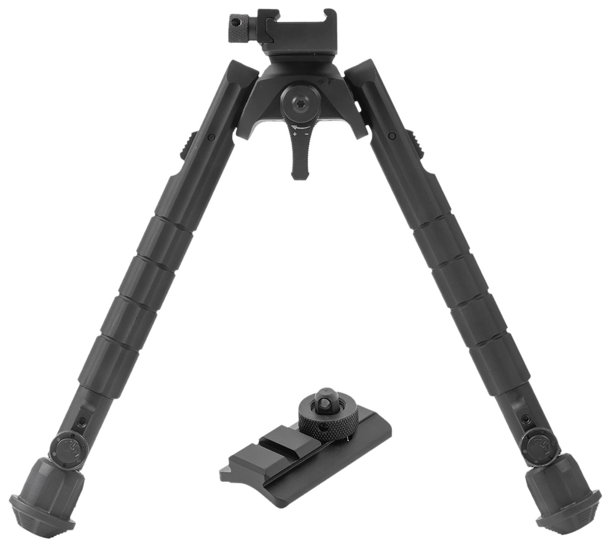 Leapers TLBP03B Bipod Black Anodized 8-12" Aluminum | LEAPERS