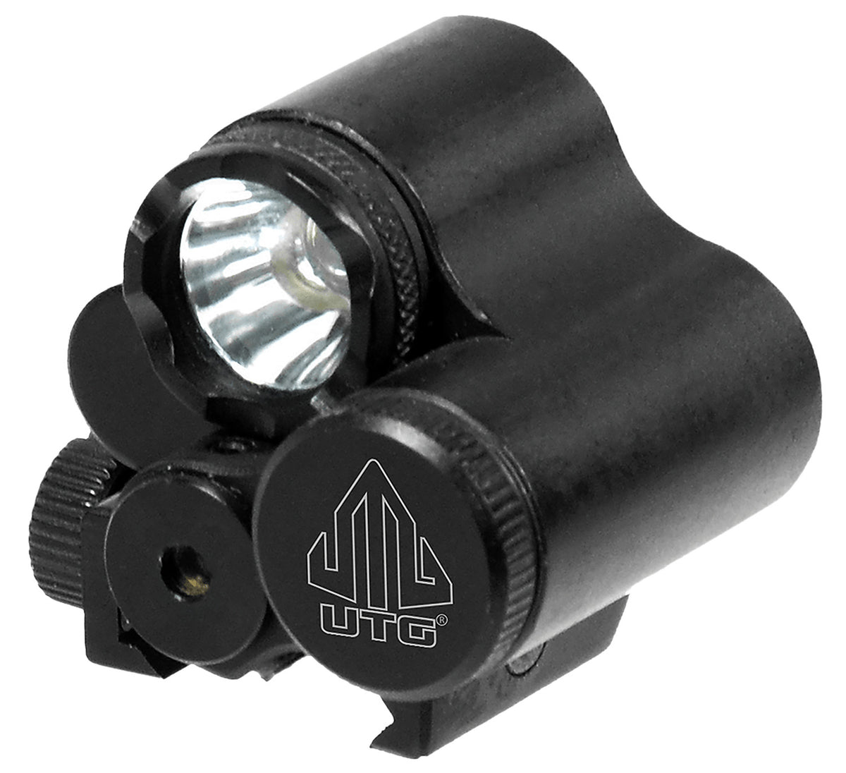 Leapers LTELP28R Black Anodized Aluminum 120 Lumens CREE LED IRB Bulb Red Laser Picatinny Mount