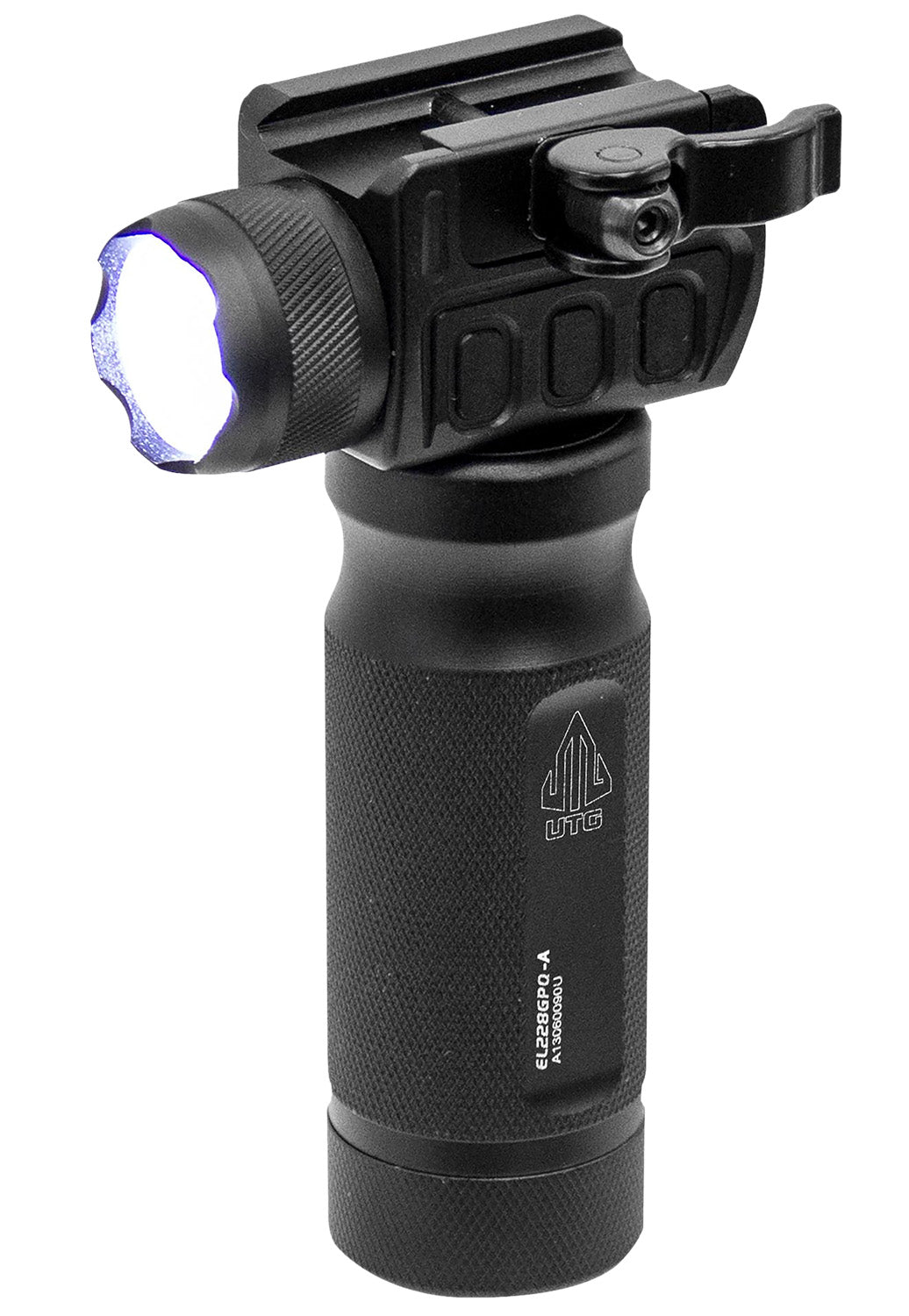 Leapers MNTEL228GPQA Quick Detach Grip Light Black Aluminum 400 Lumens Picatinny Mount