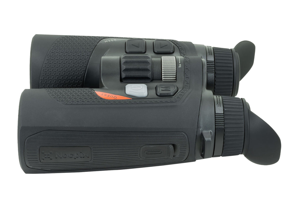 Nocpix QUESTH35R Quest H35R LRF Thermal Rangefinding Binocular Black 3x35mm, 640x480 12 Microns 60Hz Resolution, Zoom Digital 8x | NOCPIX