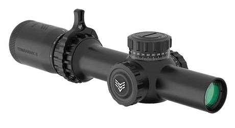 Swampfox Optics THK16241RB Tomahawk II Black 1-6x24mm 30mm Tube BDC Red Reticle | SWAMPFOX OPTICS
