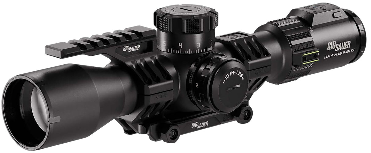 Sig Sauer Electro-Optics SOBBDX63104 BRAVO6T BDX Black 3-18x44mm, 35mm Tube, Illuminated MRAD DEV-L 2.0 Reticle | SIG SAUER ELECTRO-OPTICS