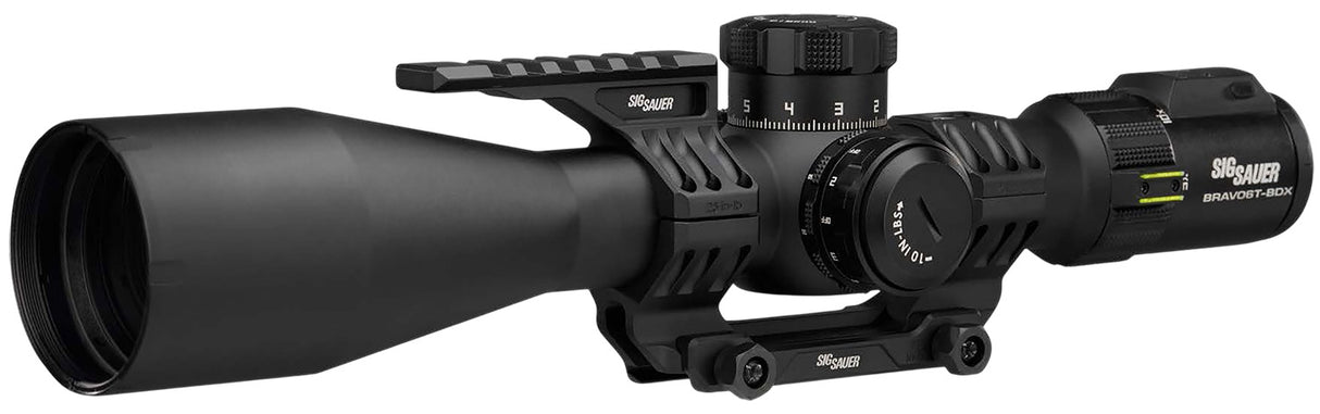 Sig Sauer Electro-Optics SOBBDX65102 BRAVO6T BDX Black 5-30x56mm, 35mm Tube, Illuminated MRAD Milling 2.0 Reticle | SIG SAUER ELECTRO-OPTICS
