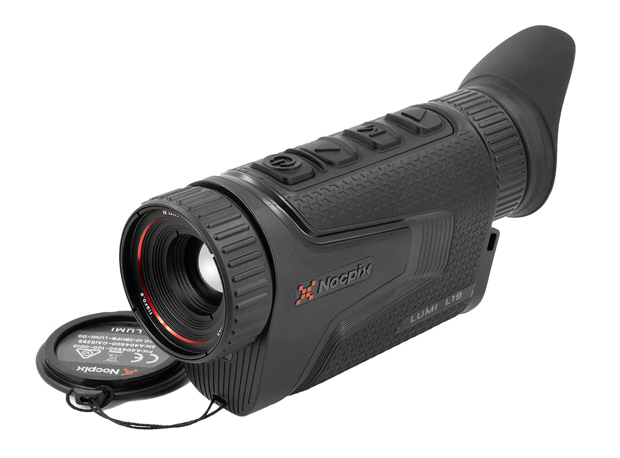 Nocpix LUMI-L19 Lumi L19 Thermal Monocular Black 2x13mm, 384x288 12 Microns 50 Hz Resolution, Zoom Digital 4x | NOCPIX