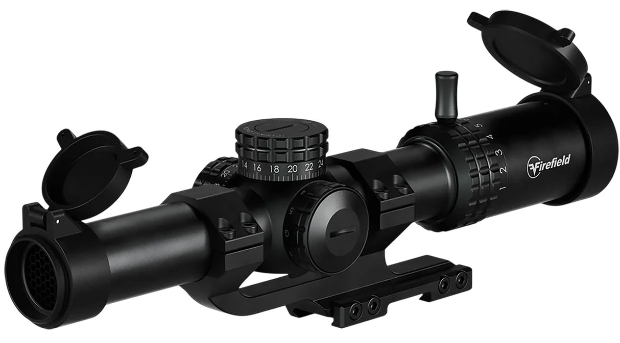Firefield FF13075 RapidStrike Black 1-10x24mm, 30mm Tube Illuminated Black/Green/Red CR1 Reticle | FIREFIELD