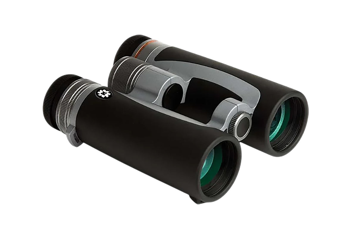 Konus 2348 Prince 8x42mm Bak-4 Prism, Center Focus, Black/Silver Aluminum w/Rubber Armor