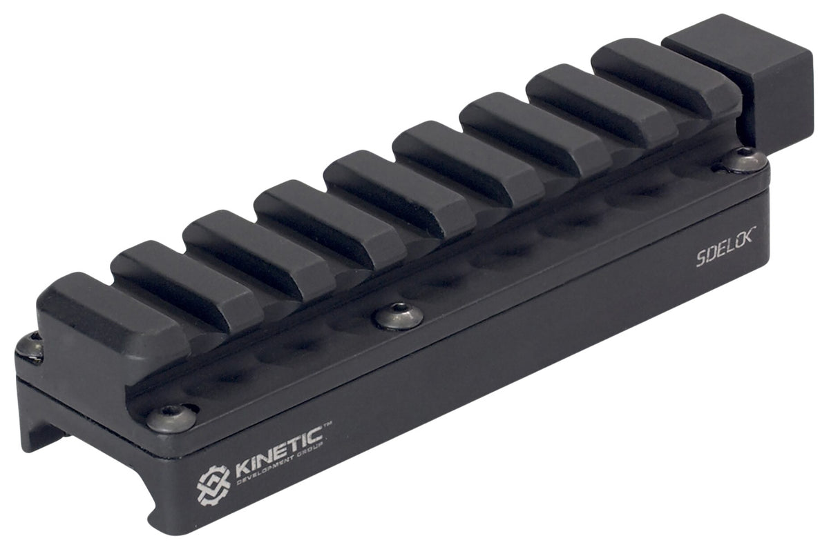 Kinetic Development Group SID5-100 Sidelock Universal Riser Long Black Aluminum