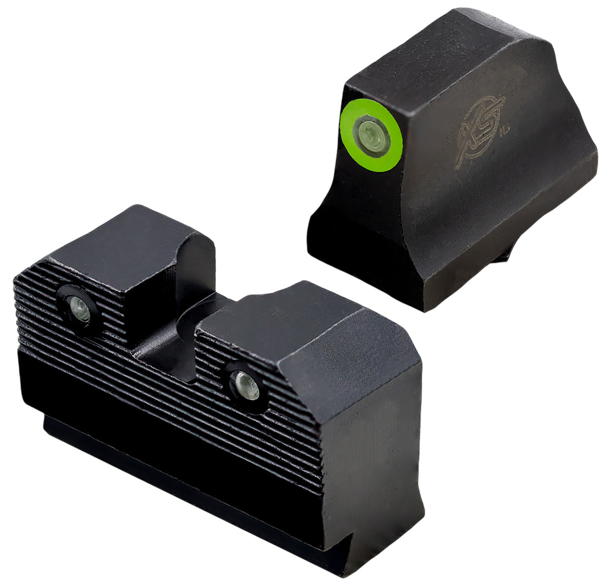 XS Sights R3D 2.0 Pistol Sights Green Glock Optic/Supp 17,19,22-24,26,27,31-36,38