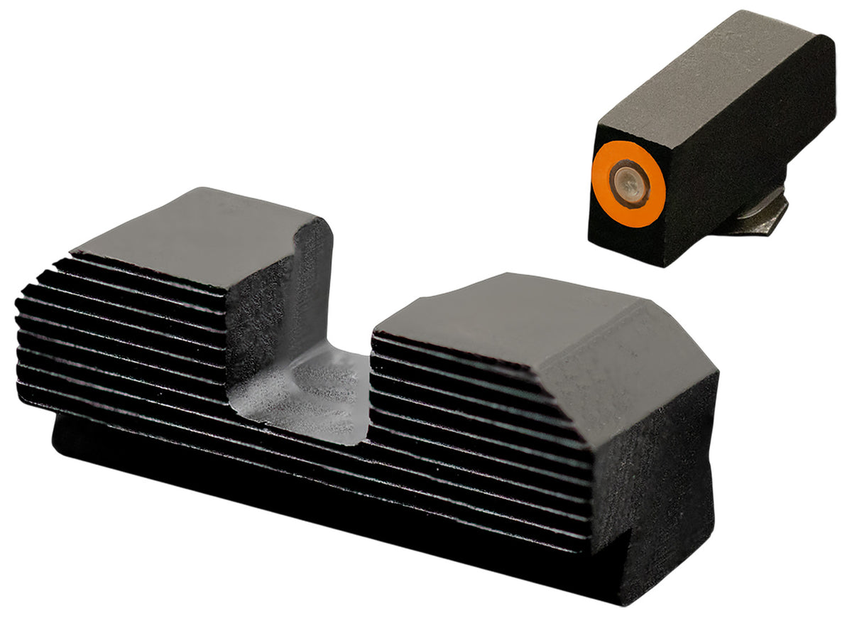 XS Sights GLM019P4N Minimalist Night Sight Set Orange Tritium Front/Black Oxide Frame Compatible w/Glock 43X/48