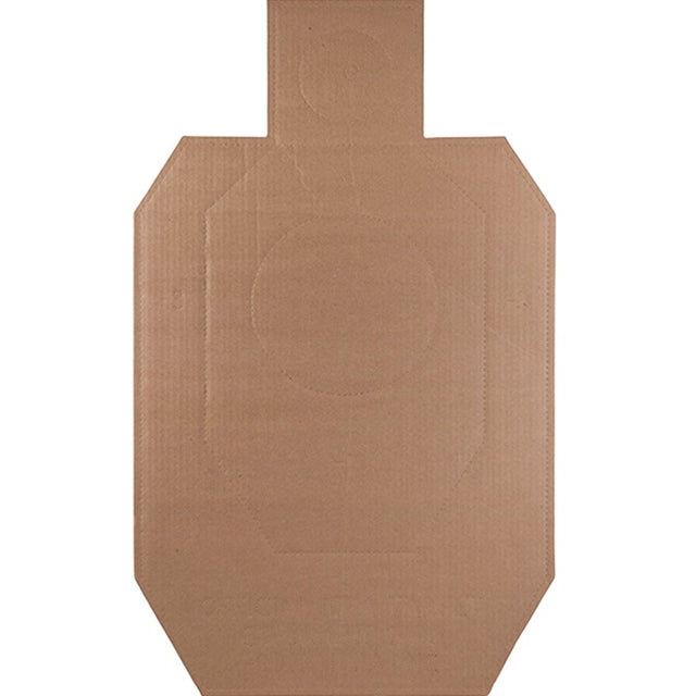 Action Target IDPACB100 IDPA Competition Torso Cutout Hanging Cardboard Brown 100Ct