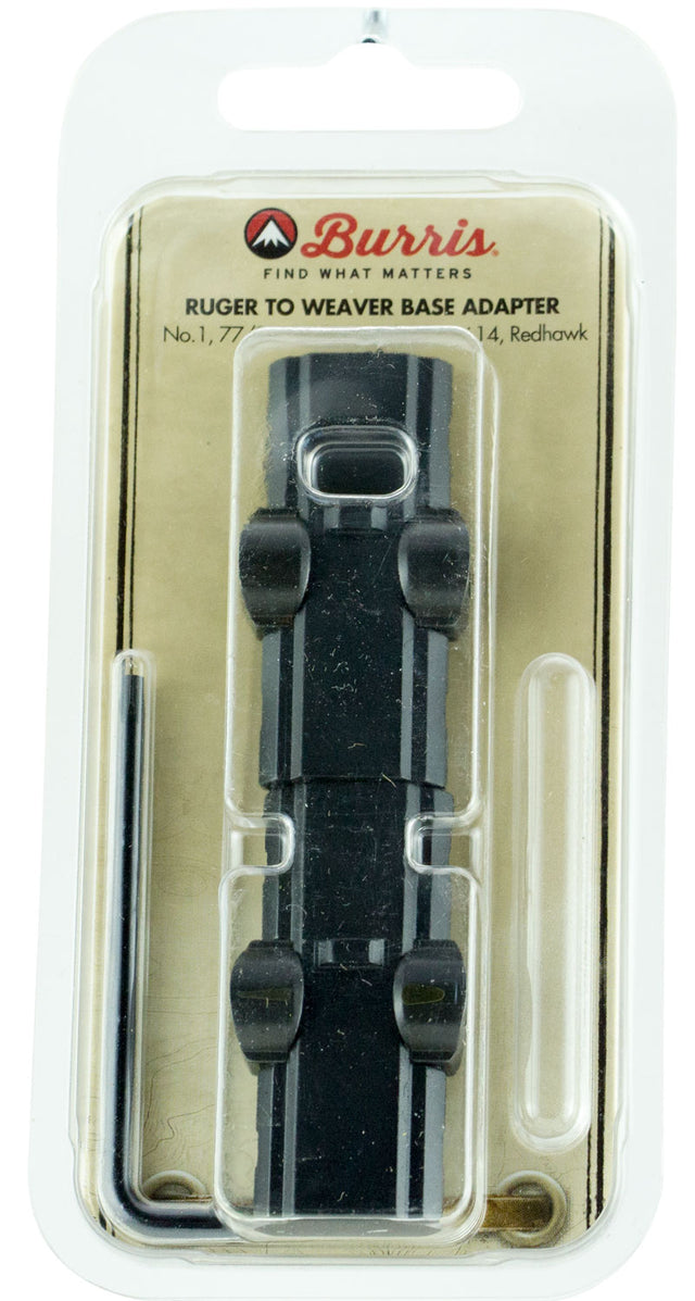 Burris 410991 Ruger-to-Weaver Base Adapter Matte Black