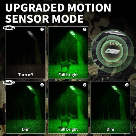 Langy Solar Green Feeder Light 180 LED — Hog & Fish Light | Langy Solar Lights | Outdoor Hunting