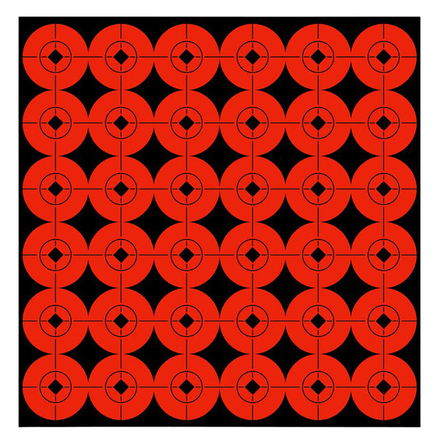 Birchwood Casey 33901 Target Spots Self-Adhesive Paper Black/Orange 1" Bullseye 360 Pack