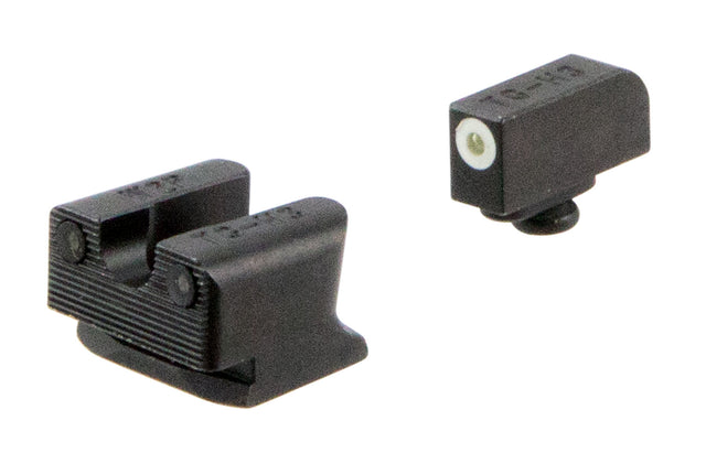 TruGlo TG231W2W Tritium Pro Black | Green Tritium White Outline Front Sight Green Tritium Rear Sight