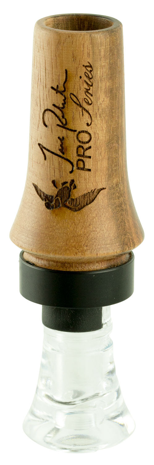 Duck Commander DCPROTW Jase Pro Series Double Reed Mallard Hen Sounds Attracts Ducks Natural Tigerwood