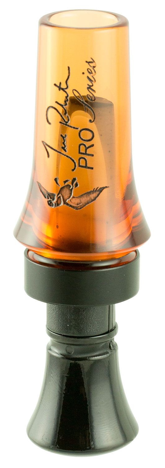 Duck Commander DCPROAO Jase Pro Series Open Call Double Reed Mallard Hen Sounds Attracts Ducks Orange Acrylic